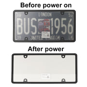 1 pack US Standard 30*15Mm License Plate Cover Electric Smart Dimming Film Blur Vanish Licence Plate Hider With Remote
