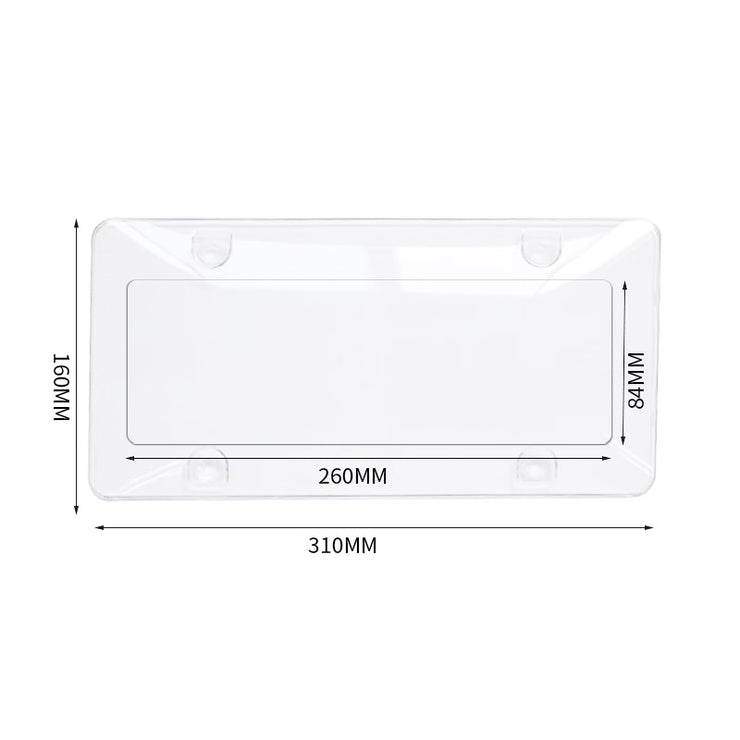 Anti Photo Radar Clear License Plate Cover Privacy Shield