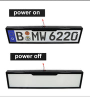 Universal Privacy Screen Stainless Steel Switzerland Car Euro Russian Size Remote Control Electric Car License Plate Frame