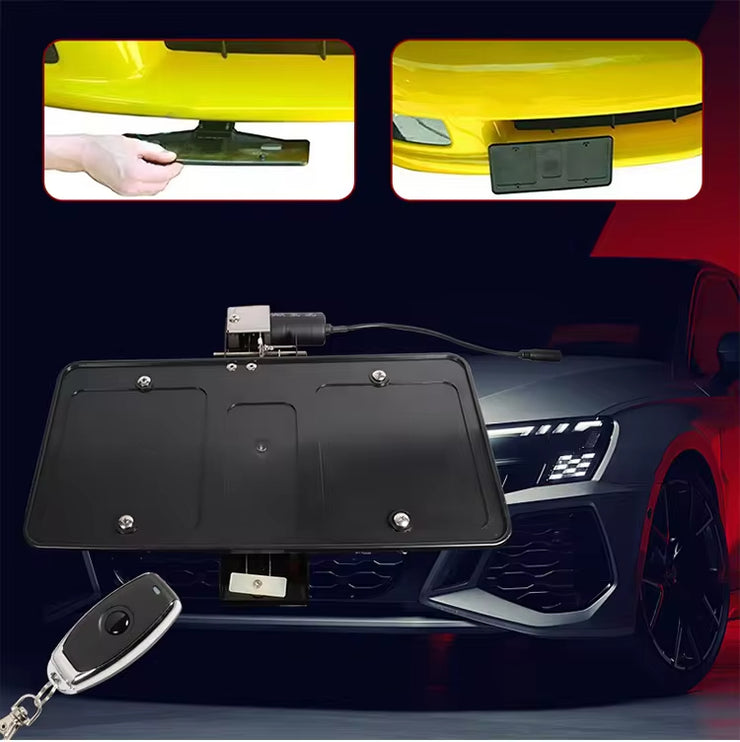 Usa Car Electric Flip License Plate Cover Front Bumper Retractable License Plate Holder
