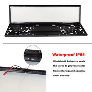 2 pack Universal Stainless Steel Switzerland Car Euro Russian Size Car License Plate Frame