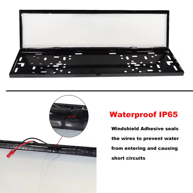 Universal Stainless Steel Switzerland Car Euro Russian Size Car License Plate Frame