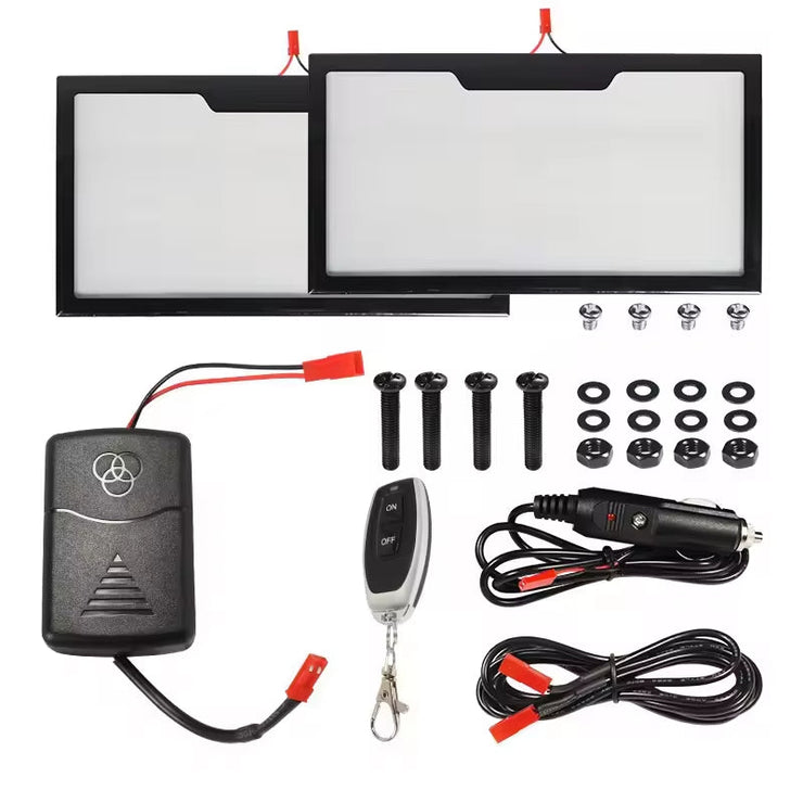 1 pack Front Rear USA Adjustable License Plate Cover Dimming Film License Plate Hide