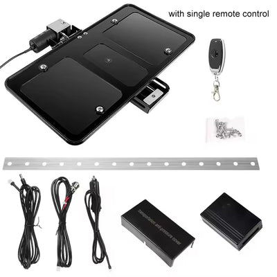 Usa Car Electric Flip License Plate Cover Front Bumper Retractable License Plate Holder