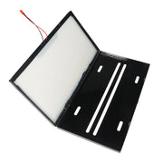 2 pack Front Rear USA Adjustable License Plate Cover Dimming Film License Plate Hide