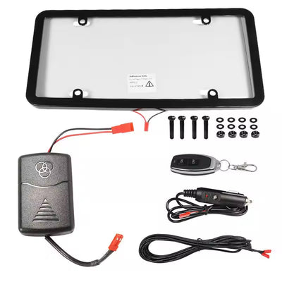 ustom white plate car number electric plate holder for auto