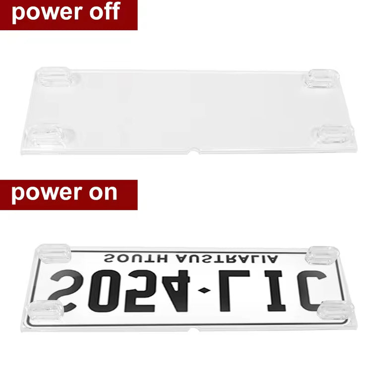 1 pack Ecuador & Philippines Fog licence plate dimmer cover pdlc smart film hide car number plate auto hider