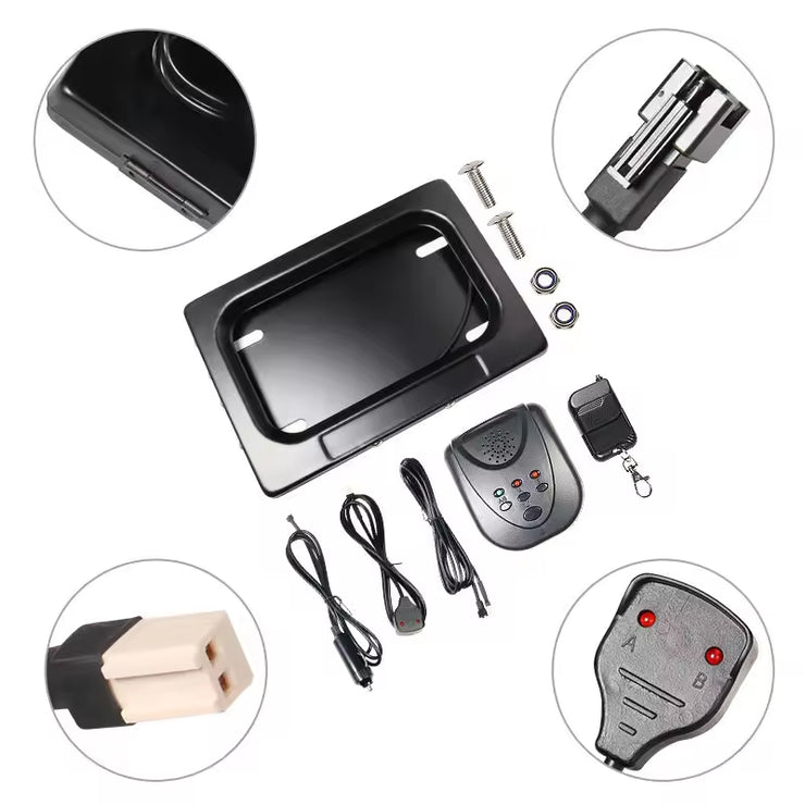 1 Pack Smart Electric Retractable Curtain Motorcycle License Plate Number Hiders Motorcycle License Plate Hide Electric