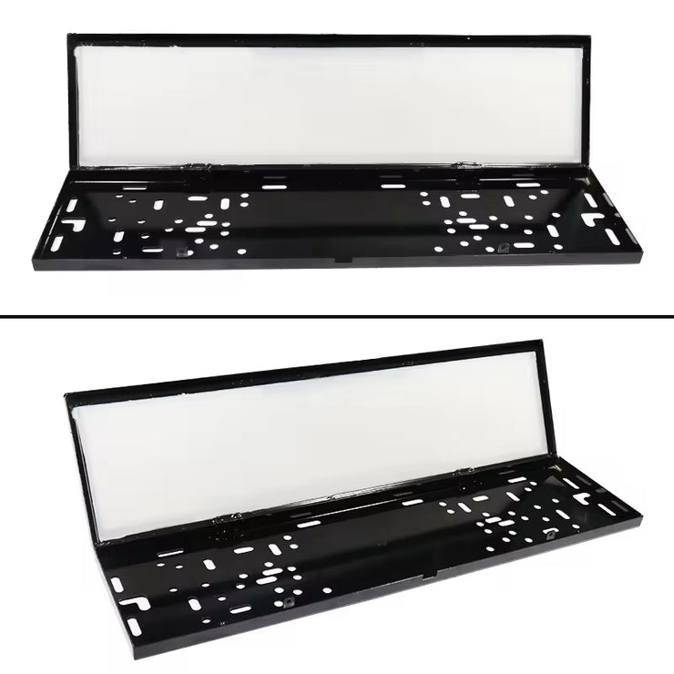 Universal Privacy Screen Stainless Steel Switzerland Car Euro Russian Size Remote Control Electric Car License Plate Frame