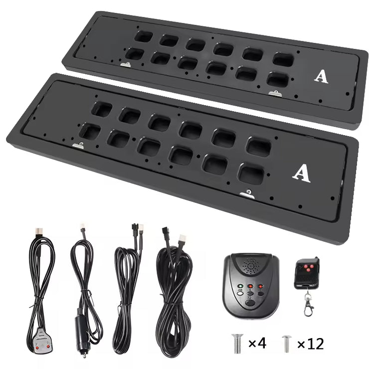 Car Remote Flip License Plates EU Reversible License Plate Flipper Electric