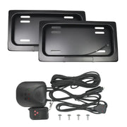2 Pack US Standard Electric Retractable Curtain Car License Plate Cover Stealth US License Plate Curtain