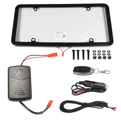 30*15mm plastic pdlc dimmable remote control vanish electronic smart glass fog license plate cover camera blocker