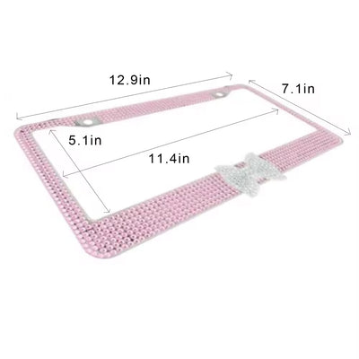 Custom Bling Rhinestone 1923 Tag Frame Phi Delta Kapp NSPDK License Plate Frame