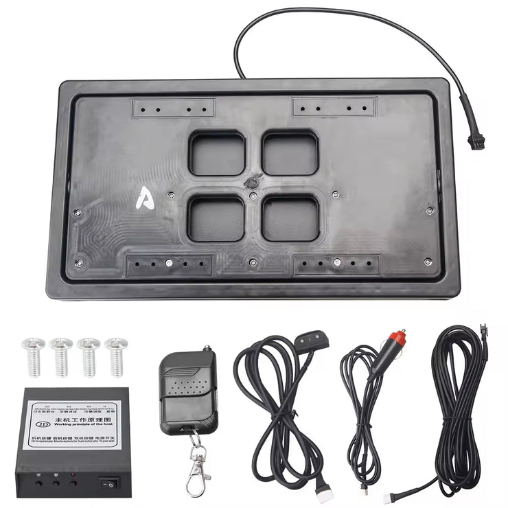 Custom Magnet Hot Reversible License Plate Holder Flipper Electric Auto USA Reversible Electric License Plate Frame Flipper
