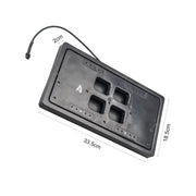 USA & Canada front rear care remote control flip up retractable license plate magnetic metal car license plate