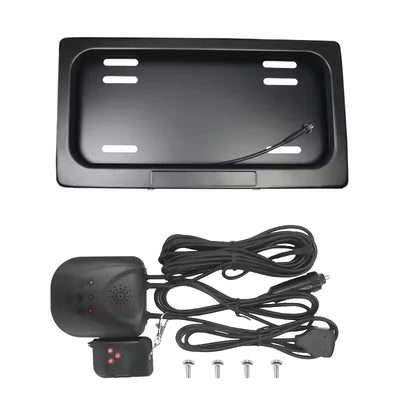 1 pack Electric Retractable Curtain Car License Plate Frame Bracket Flipper with Remote Plate Flipper Car For US License
