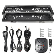1 pack Custom Car European Number Plate Frame Electric Roller Shutter License Plate
