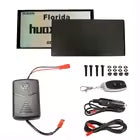 2 pack Electric Remote Control Black Tinted Fog License Plate Holder License Plate for Cars