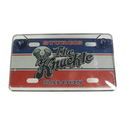 Plastic transparent motorcycle license plate frame with display function