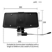 US general license plate frame ferrous metal remote control telescopic electric vehicle license plate frame