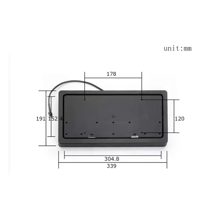 USA Standard License Plate Flipper Flip Number Plate Electric License Flip Plate