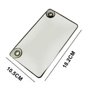 Plastic transparent motorcycle license plate frame with display function