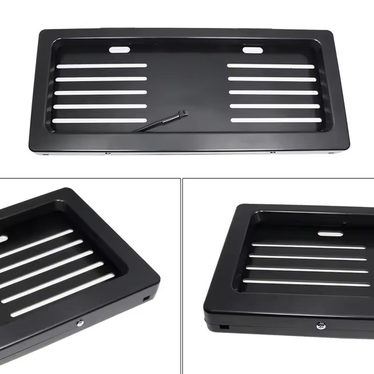 2 pack License Plate Holder Custom Logo Functional Electronic License Plate Holder