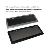 Tinted Anti Photo License Plate Covers European Anti-Candid Photography Wireless Car License Plate Hider
