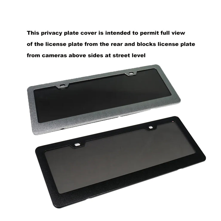 Tinted Anti Photo License Plate Covers European Anti-Candid Photography Wireless Car License Plate Hider