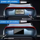2 pack Electric Remote Control Black Tinted Fog License Plate Holder License Plate for Cars