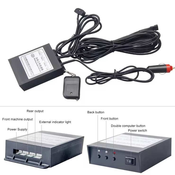 USA & Canada front rear care remote control flip up retractable license plate magnetic metal car license plate
