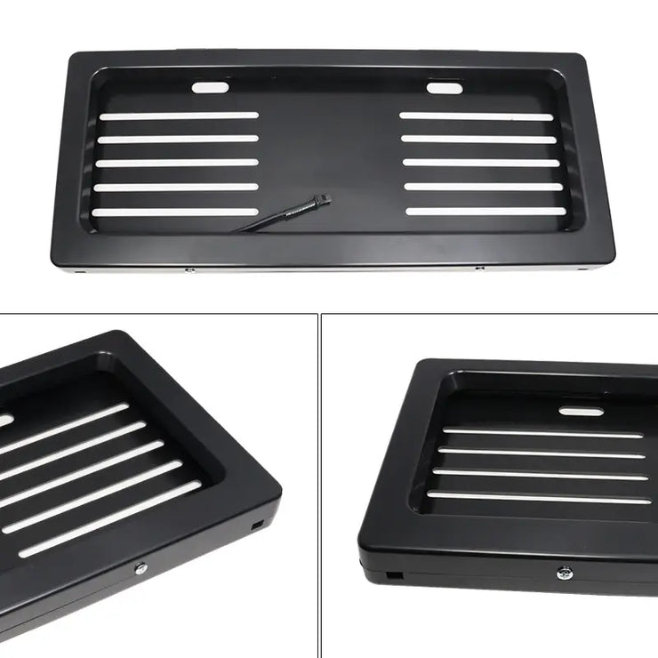 License Plate Holder Custom Logo Functional Electronic License Plate Holder With Remote