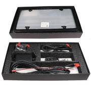 30*15mm plastic pdlc dimmable remote control vanish electronic smart glass fog license plate cover camera blocker