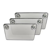 Plastic transparent motorcycle license plate frame with display function