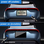 1 pack Number Smart Film License Plate Fog Licensed Vanish Plate Black