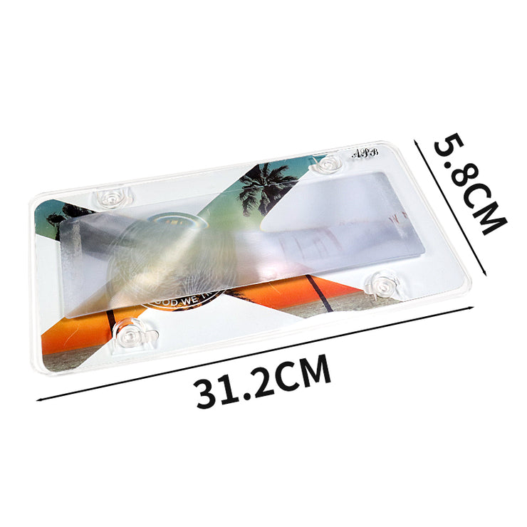 USA and Canada Unbroken Transparent Plastic Car Number License Plate Holder